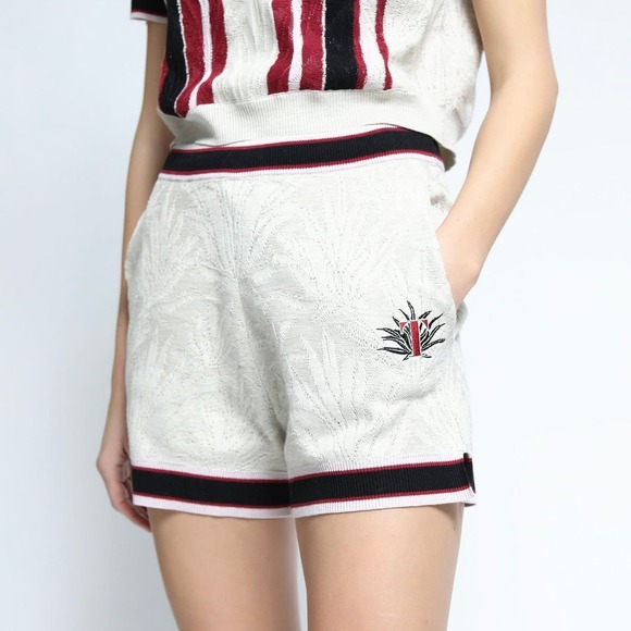 Twenty Montreal Beige Agave Gauzy Knit Shorts - Small - NWT - Picture 1 of 8